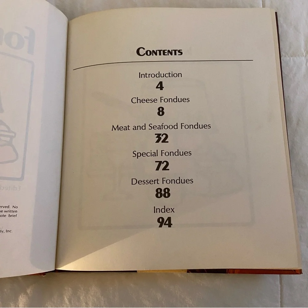 Fondue on the Menu Cookbook